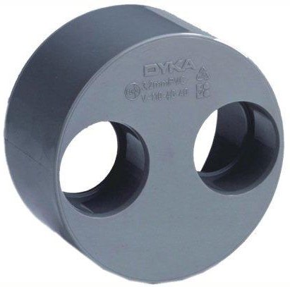 Dyka PVC riool lijm inzetverloop dubbel