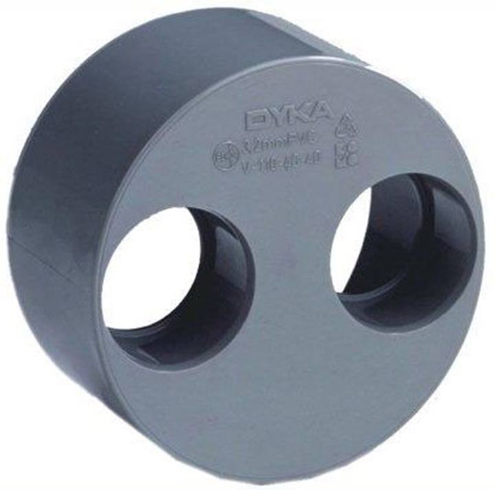 Dyka PVC riool lijm inzetverloop dubbel