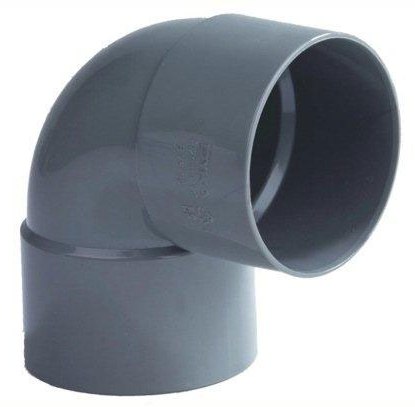 Dyka PVC riool lijm bocht kort 90° 2xmof