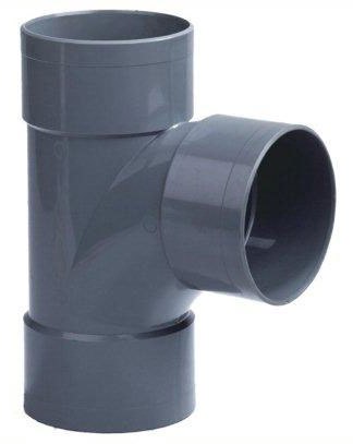 Dyka PVC riool lijm stroom T-stuk 87° 3xmof