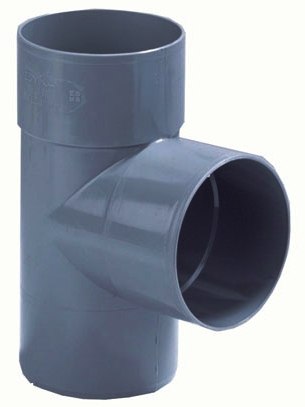 Dyka PVC riool lijm T-stuk 87° 2xmof/1xspie