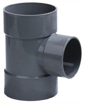 Dyka PVC riool lijm verloop T-stuk 90° 3xmof