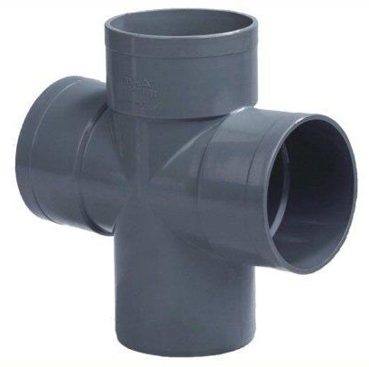 Dyka PVC riool lijm dubbel T-stuk 87°