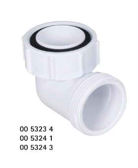 McAlpine 0053234 MacValve ruimtebesparende bocht-S4U 1-1/4"