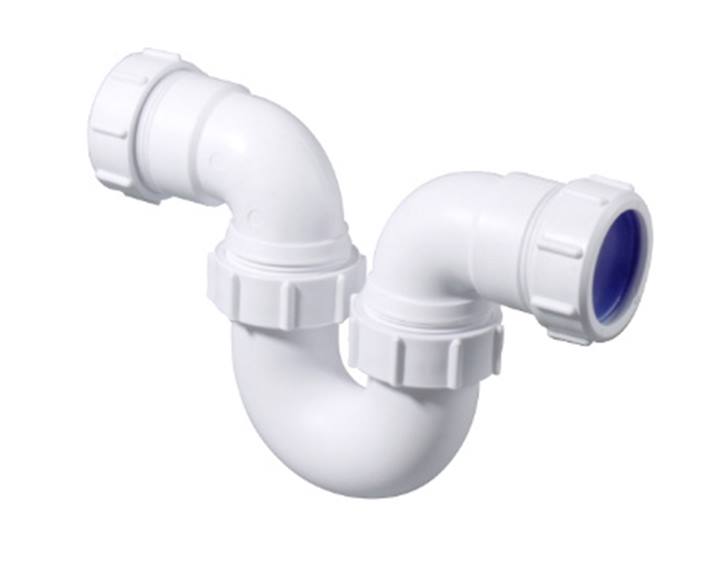 McAlpine 0054000 Stroomsifon model P horizontaal 32x32mm