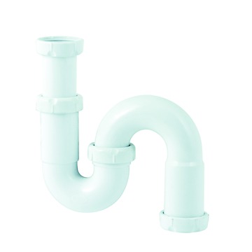 Dyka PP S-sifon knel x binnendraad wit