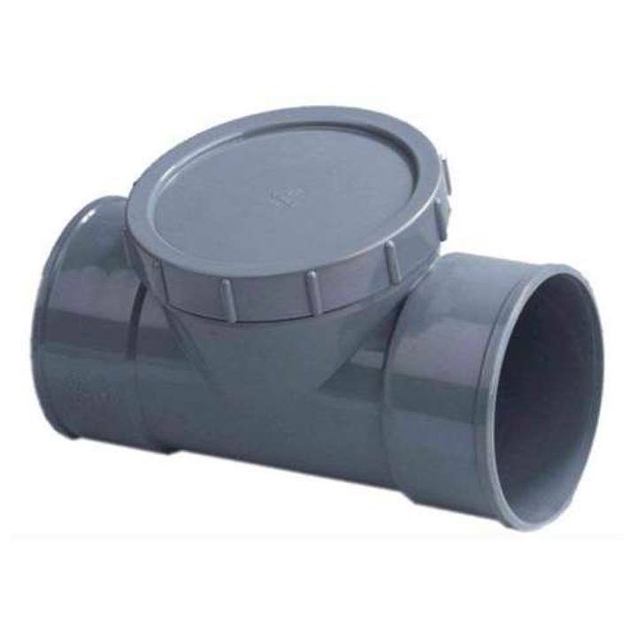 Dyka PVC riool lijm ontstoppingsstuk met schroefdeksel 2x mof