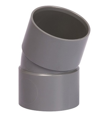 Pipelife PVC riool lijm bocht 22° 2xmof