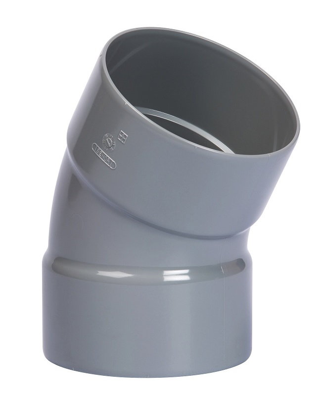 Pipelife PVC riool lijm bocht 30° 2xmof