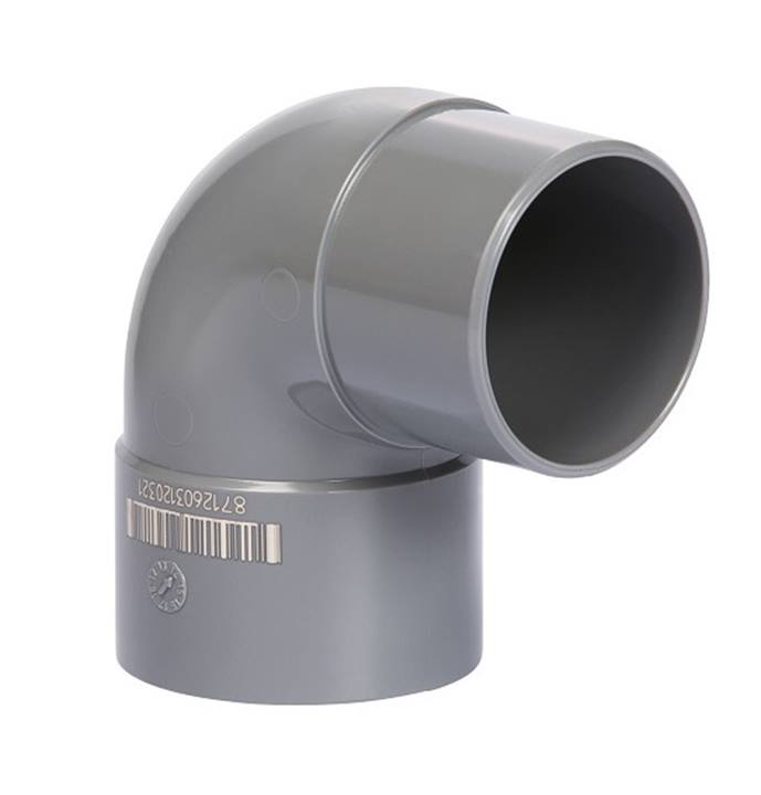 Pipelife PVC riool lijm bocht 90° mof/spie