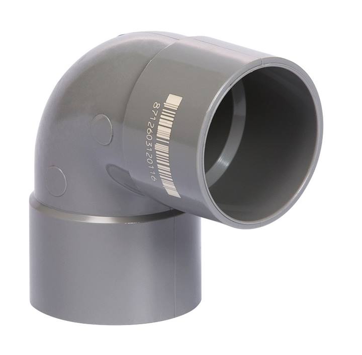 Pipelife PVC riool lijm bocht 90° 2xmof