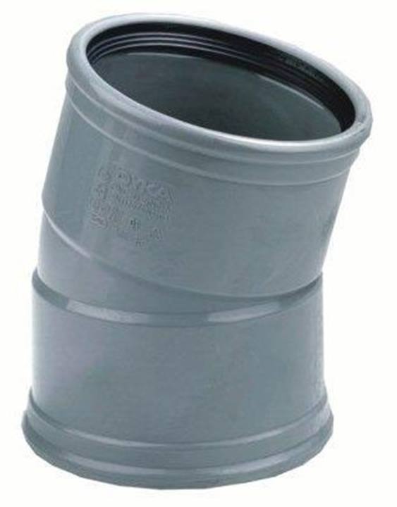 Dyka PVC riool manchet SN4 bocht 15° 2xmanchet