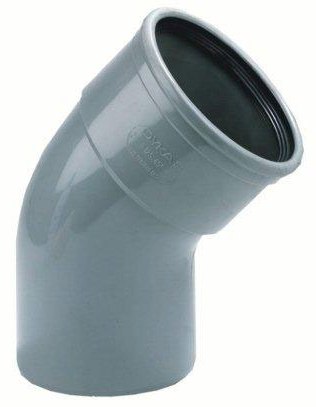 Dyka PVC riool manchet SN4 bocht 45° manchet/spie