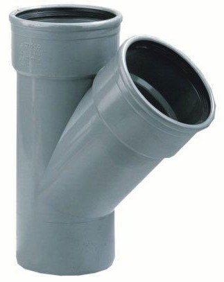 Dyka PVC riool manchet SN4 T-stuk 45° 2xmanchet