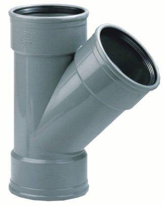 Dyka PVC riool manchet SN4 T-stuk 45° 3xmanchet