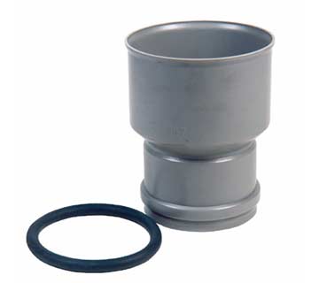 Dyka PVC riool overgang manchetxgietijzer