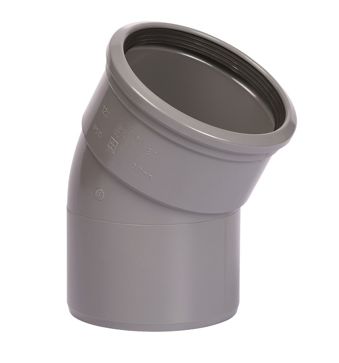 Pipelife PVC riool manchet SN4 bocht 30° manchet/spie