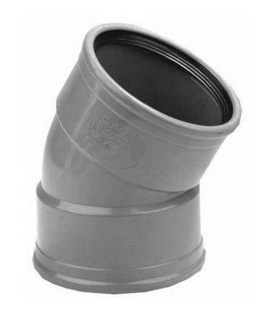 Pipelife PVC riool manchet SN4 bocht 30° 2xmanchet