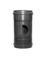 Pipelife PVC ontstoppingsstuk grijs mof/mof met schuifkap SN4