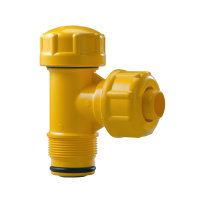 Pipelife Polvalit Z opzetstuk 90° naar PE buis t.b.v. aanboorzadel Gastec geel