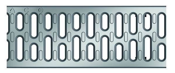 ACO staal verzinkt sleufrooster V100S