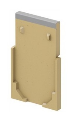 ACO Eindplaat zonder uitloop V100S