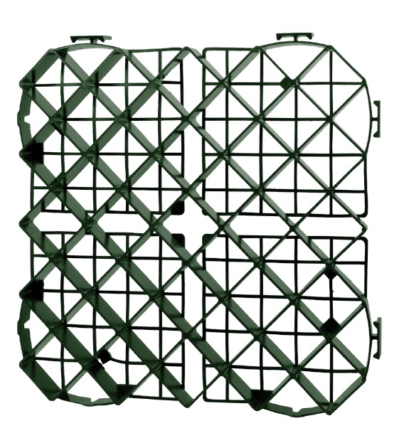 Grasplaat HDPE 395x395x40mm max. 200T/m² (6.6 plaat/m²)