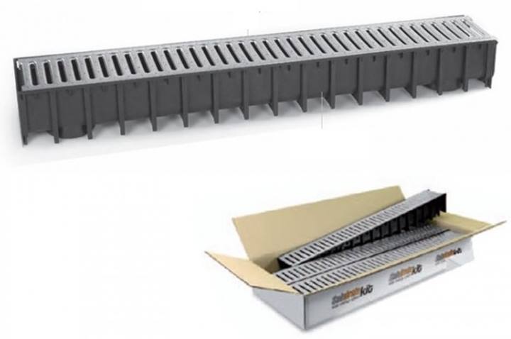 SAB draingoot Kit compleet met verzinkt rooster, klasse A15