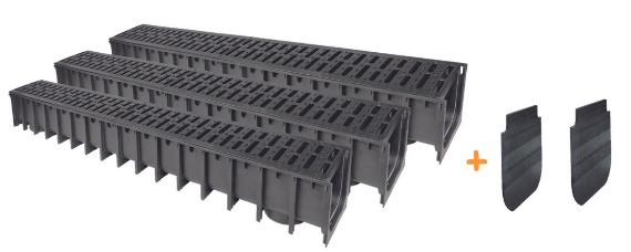 SAB draingoot Kit compleet met PP rooster, klasse A15