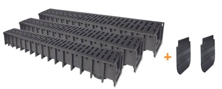 SAB draingoot Kit compleet met PP rooster, klasse A15