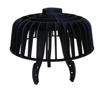 PP bladvanger universeel zwart t.v.b. onderuitloop