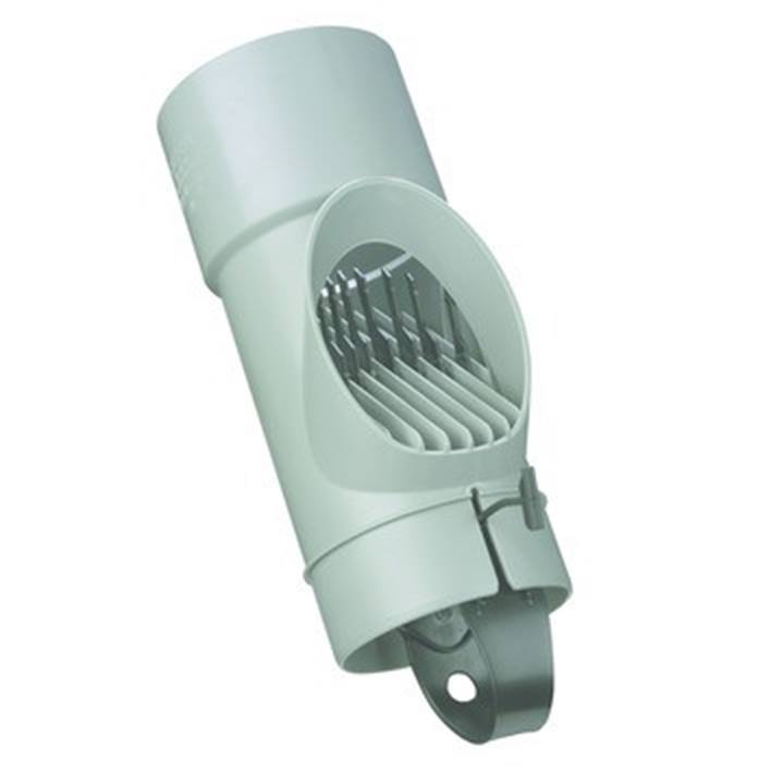 Dyka Loof/blad afscheider 80mm PP wit