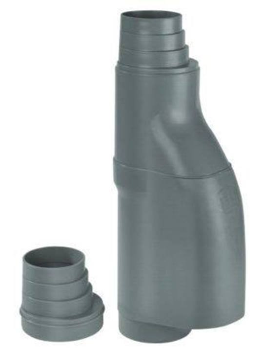 Dyka Loof/blad afscheider 110/100mm PP grijs