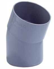 Dyka PVC HWA bocht grijs 22° mof/spie