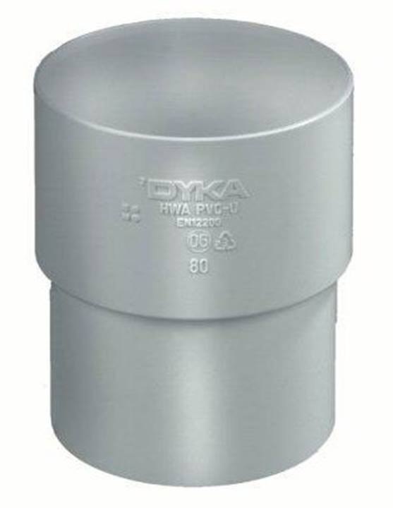 Dyka PVC HWA verbindingsmof wit mof/verjong