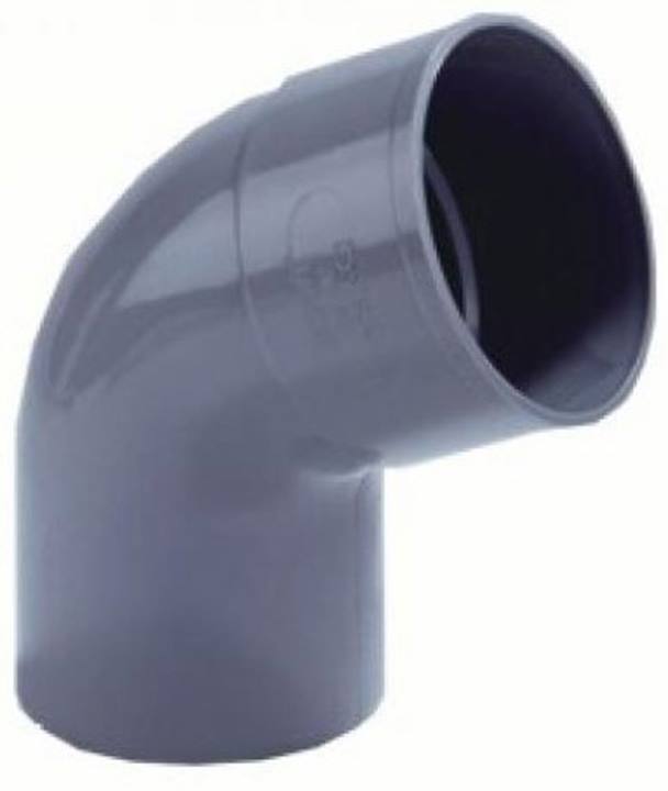 Dyka PVC HWA bocht grijs 67° mof/verjongd