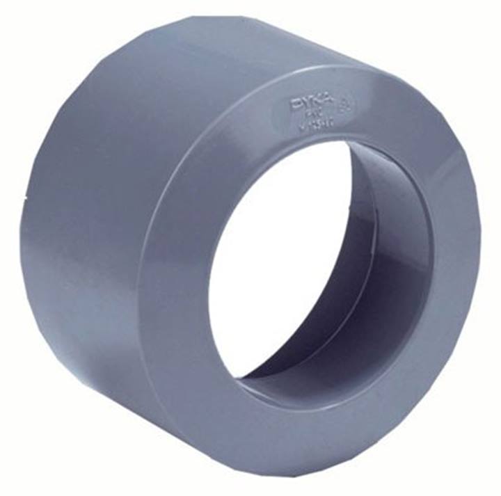 Dyka PVC HWA inzetverloop grijs mof/spie