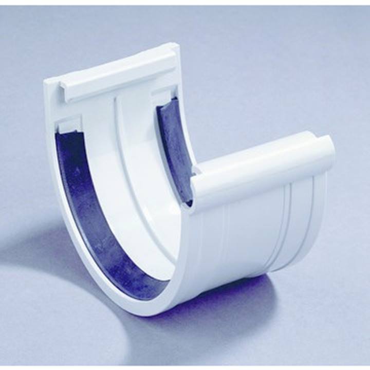 Dyka PVC verbindingstuk met rubber mastgoot 120mm lichtgrijs