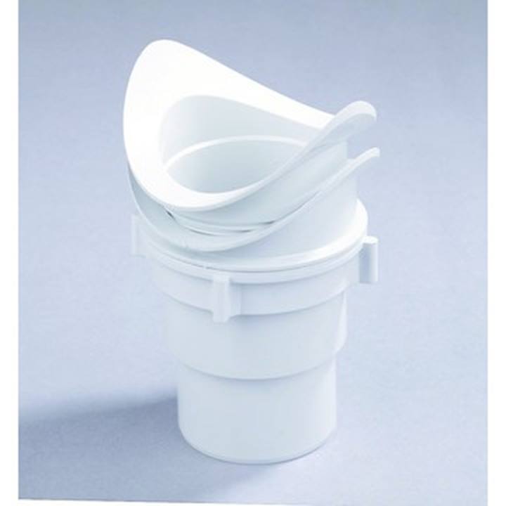 Dyka PVC gootuitloop 80mm met wartel mastgoot 120mm lichtgrijs