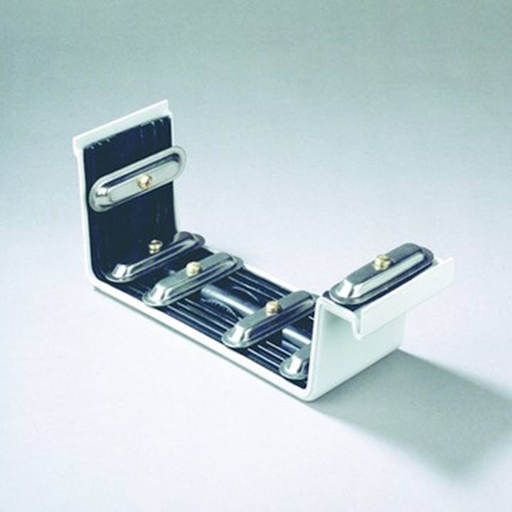 Dyka Polyester verbindingsstuk schroef/klem bakgoot 170mm lichtgrijs