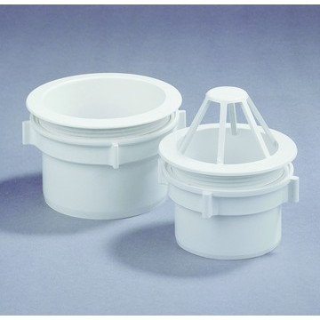 Dyka PVC gootuitloop 80mm met wartel bakgoot lichtgrijs