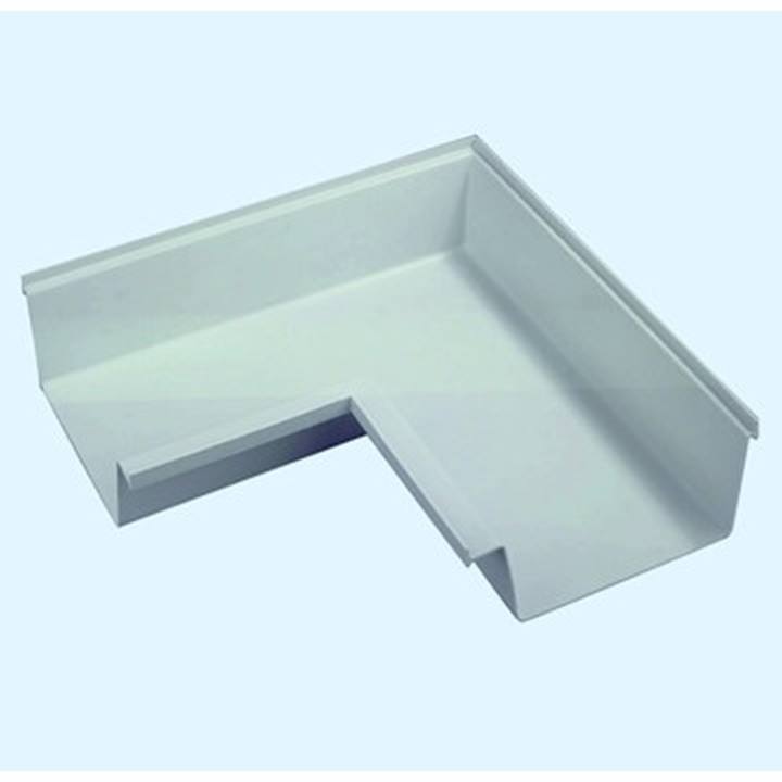 Dyka Polyester binnenhoekstuk bakgoot 170mm lichtgrijs