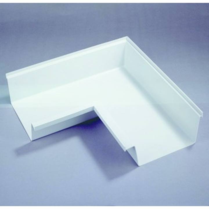 Dyka Polyester buitenhoekstuk bakgoot 170mm lichtgrijs