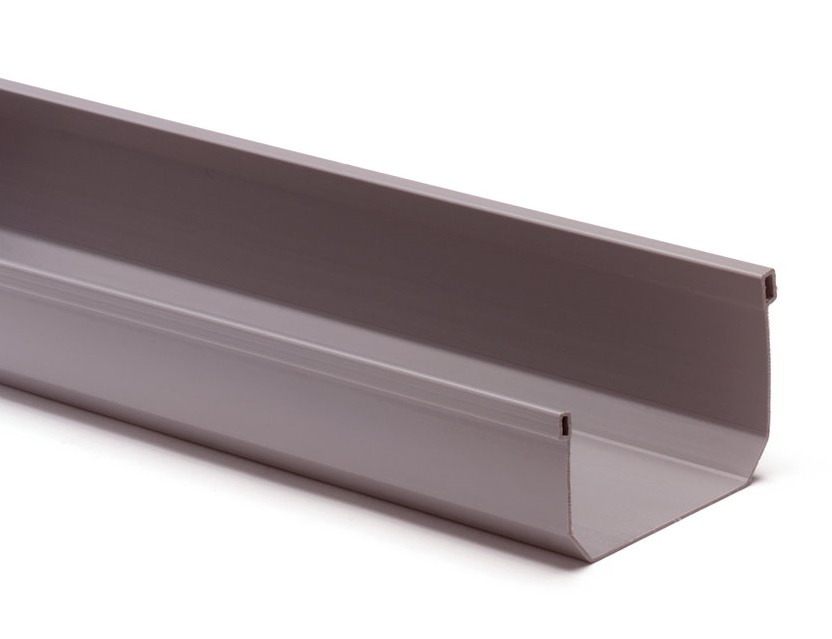 S-lon PVC Mini bakgoot 95mm grijs L=4