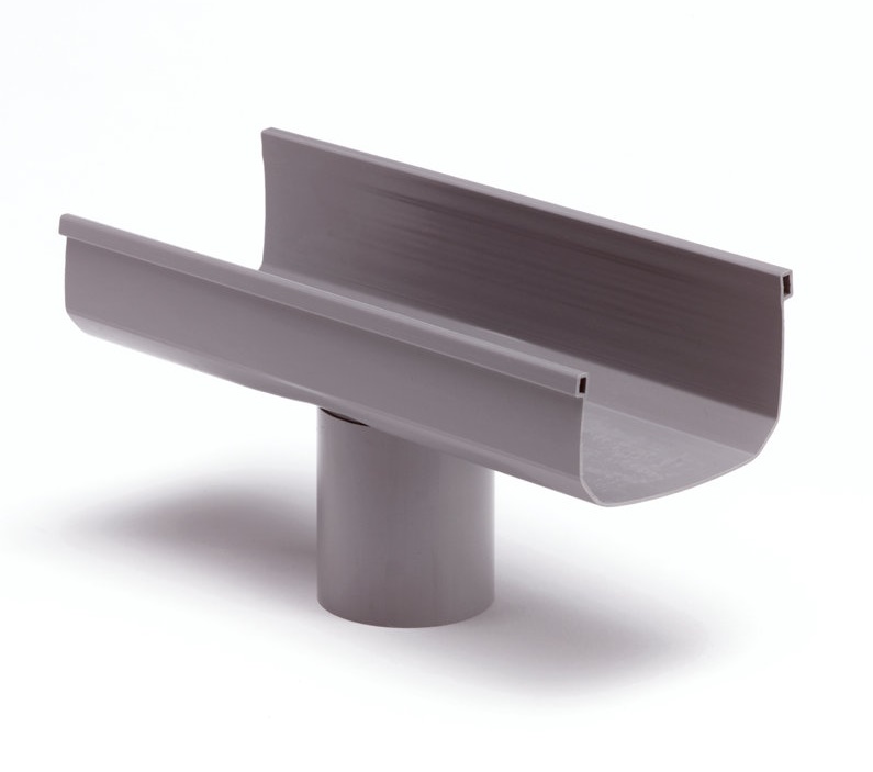 S-lon PVC gootuitloop lijm Mini bakgoot 95mm grijs