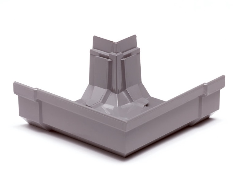 S-lon PVC buitenhoek lijm Mini bakgoot 95mm grijs