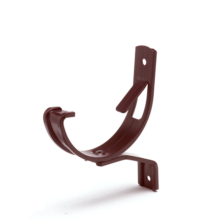S-lon aluminium gootbeugel nr. 2 verticaal mastgoot 4" bruin