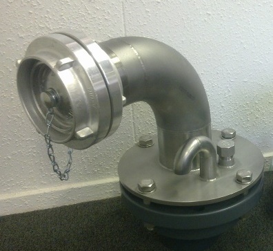 RVS bronkop compleet gemonteerd