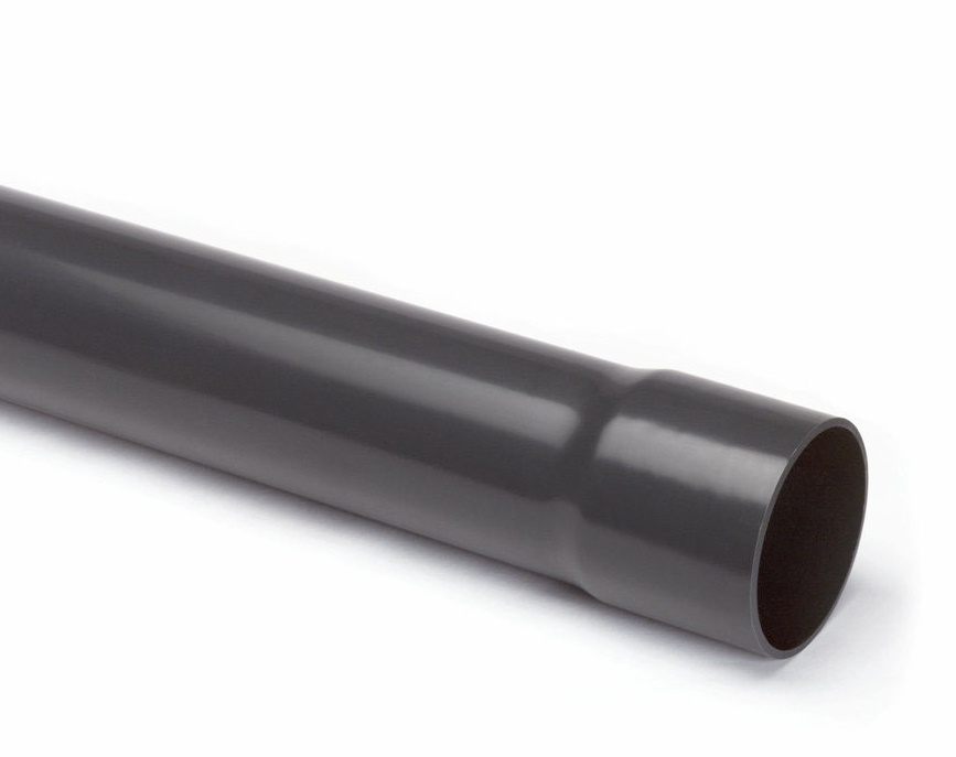 PVC drukbuis DIN grijs PN7,5 L=5