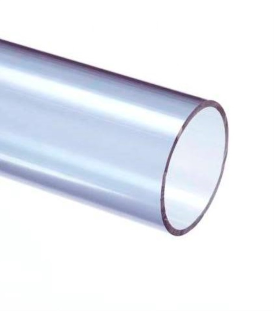 PVC drukbuis transparant L=5 glad
